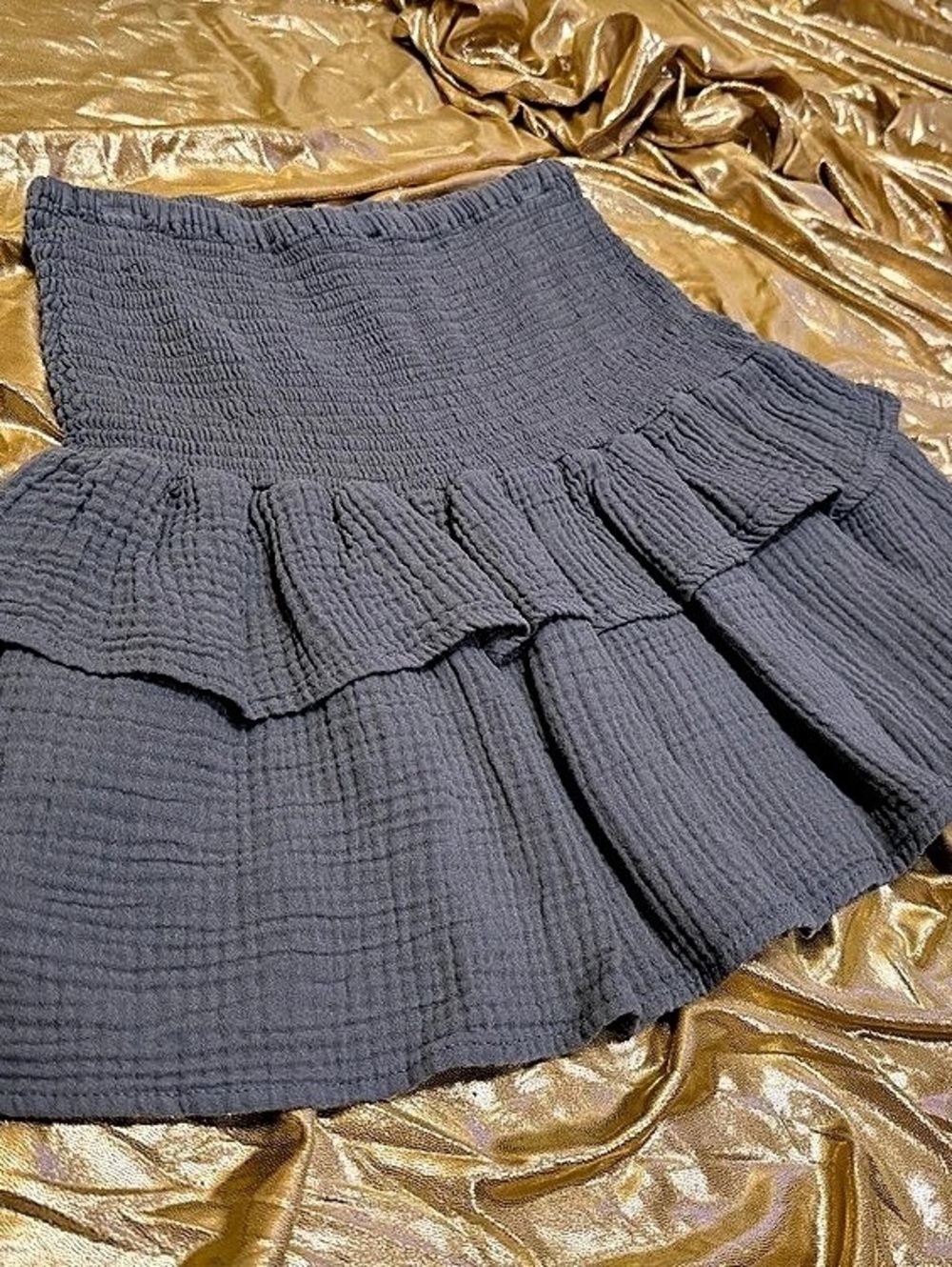 Disney Studios Costume Dept - cotton on - medium gray ruffle skirt